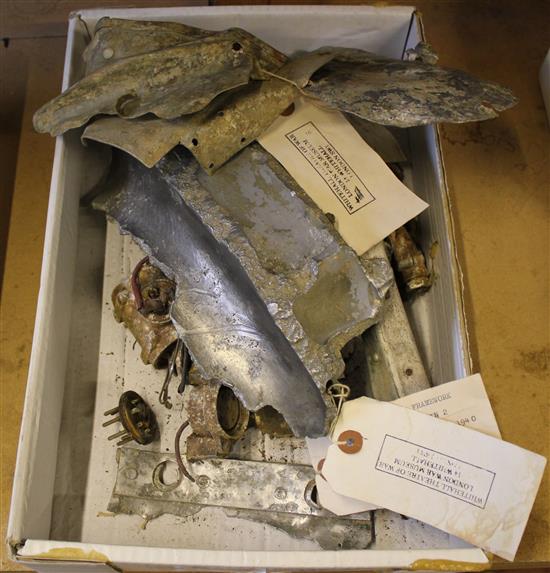 Zepplin scrap bits, engine part etc.